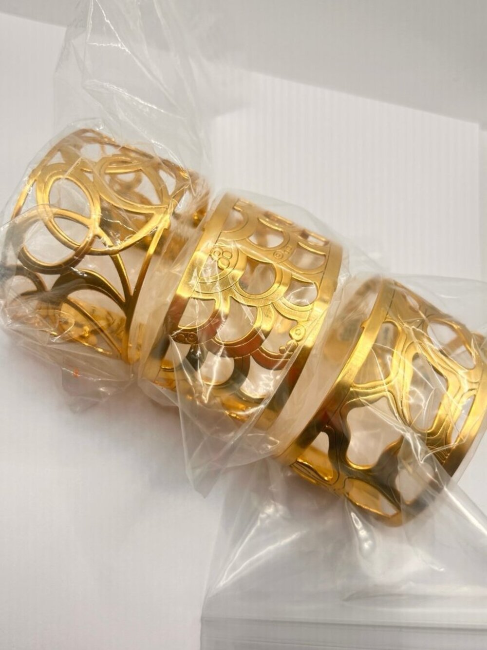 Brighton Lot of  3 Christo Cuffs WIDE gold NWT  #47